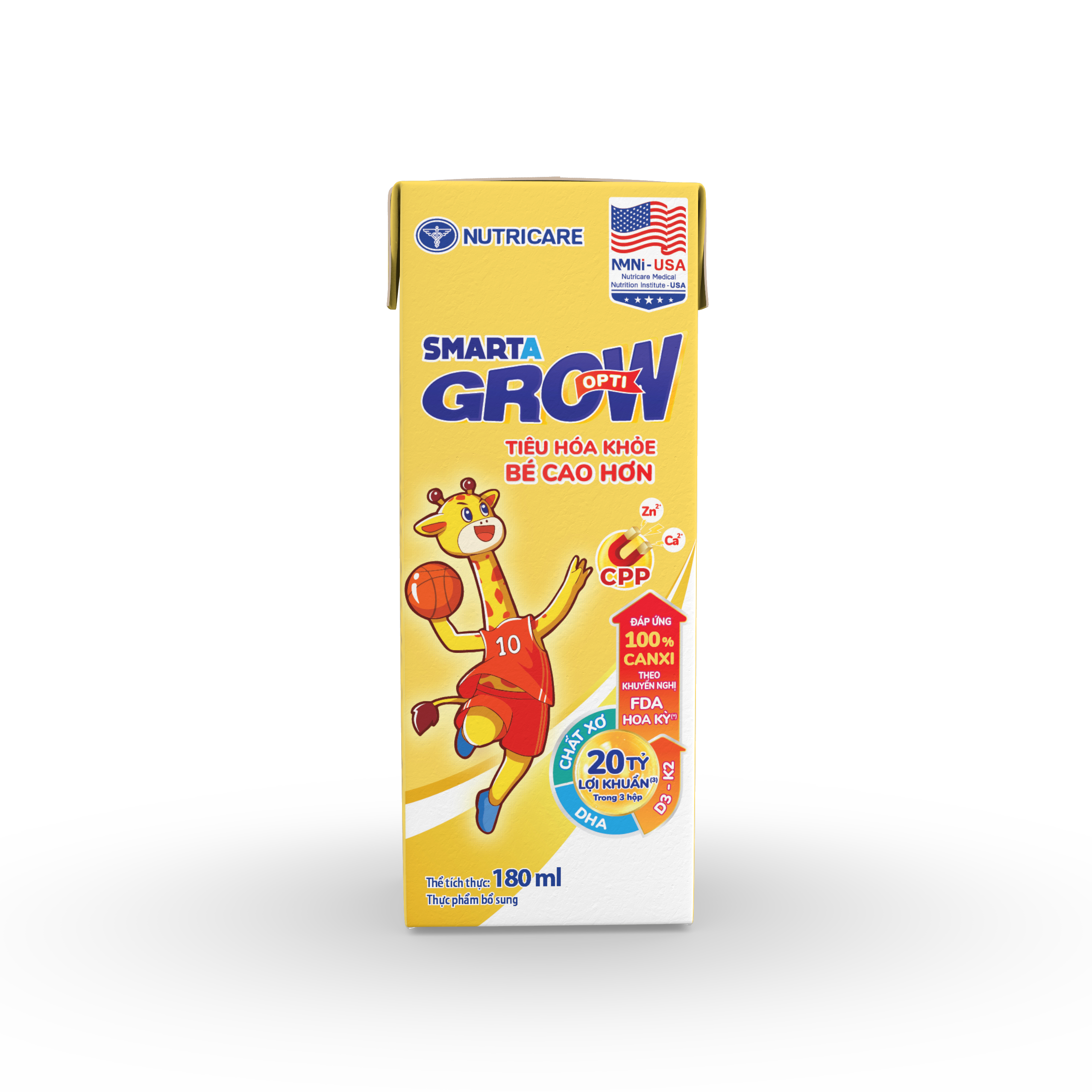 Thực phẩm bổ sung Sữa dinh dưỡng pha sẵn Nutricare Smarta Grow Opti