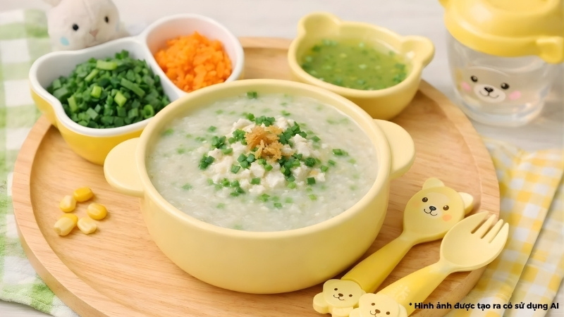 cách nấu cháo cho bé 7 tháng