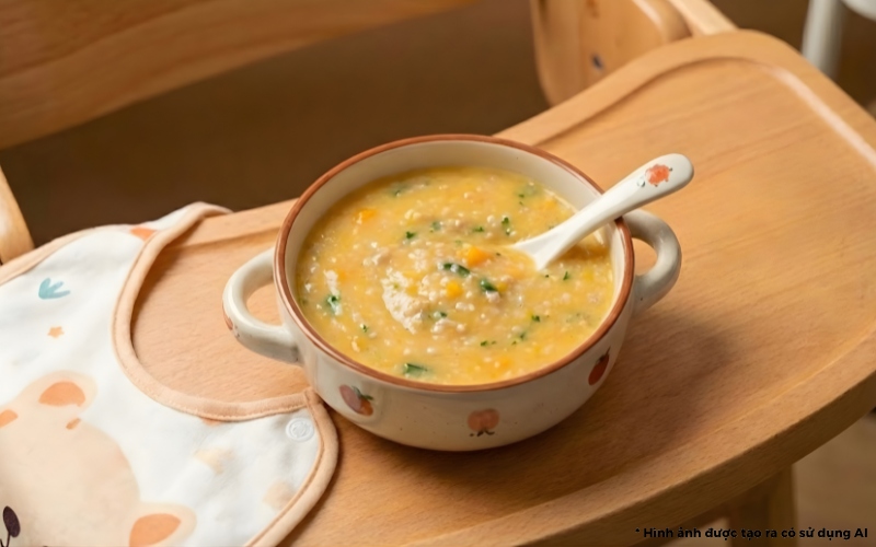 những món cháo giúp bé tăng cân