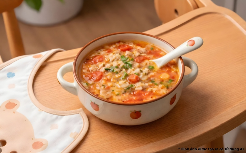 những món cháo giúp bé tăng cân