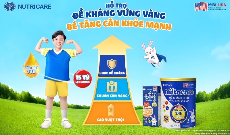 sữa tăng cân và phát triển chiều cao