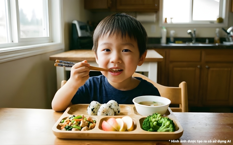 thực đơn cho bé 4 tuổi