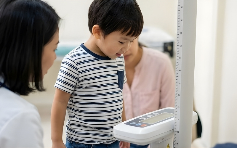 bé hấp thu kém chậm tăng cân