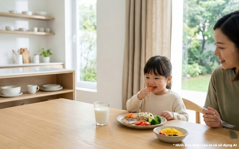 thực đơn cho bé 3 tuổi chậm tăng cân