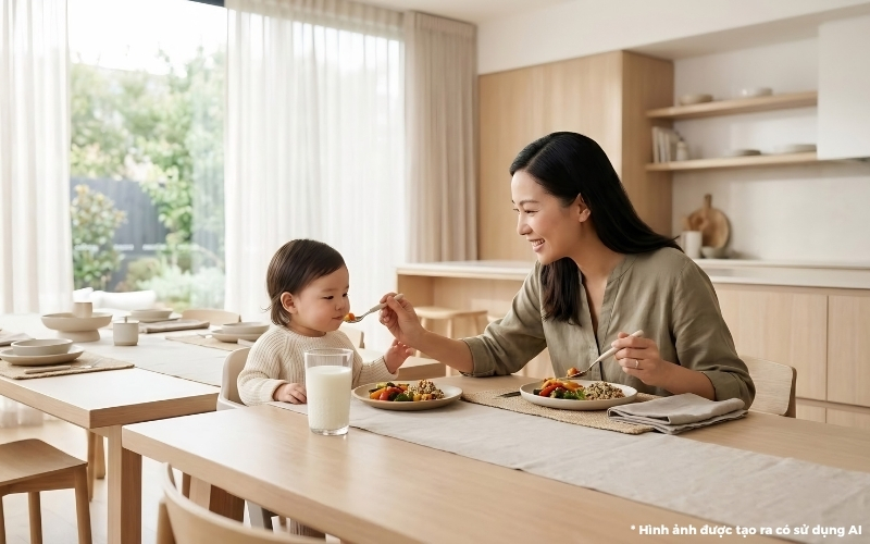 thực đơn cho bé 3 tuổi chậm tăng cân