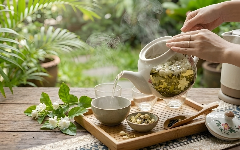 uống trà xanh có mất ngủ không