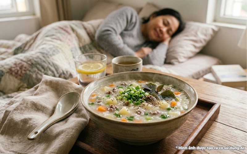 nấu cháo thịt bò cho người ốmnấu cháo thịt bò cho người ốm