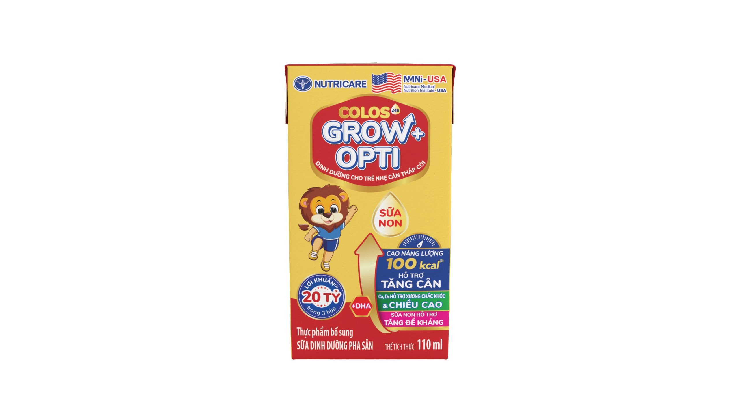Thực phẩm bổ sung sữa dinh dưỡng pha sẵn Colos24h Grow+ Opti