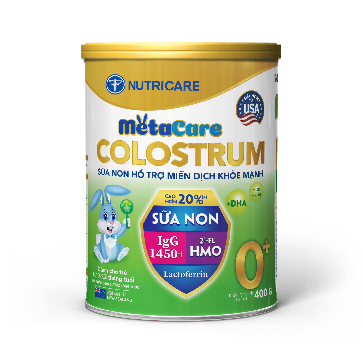 Sản phẩm dinh dưỡng công thức dành cho trẻ từ 0 - 12 tháng tuổi: Metacare Colostrum 0+