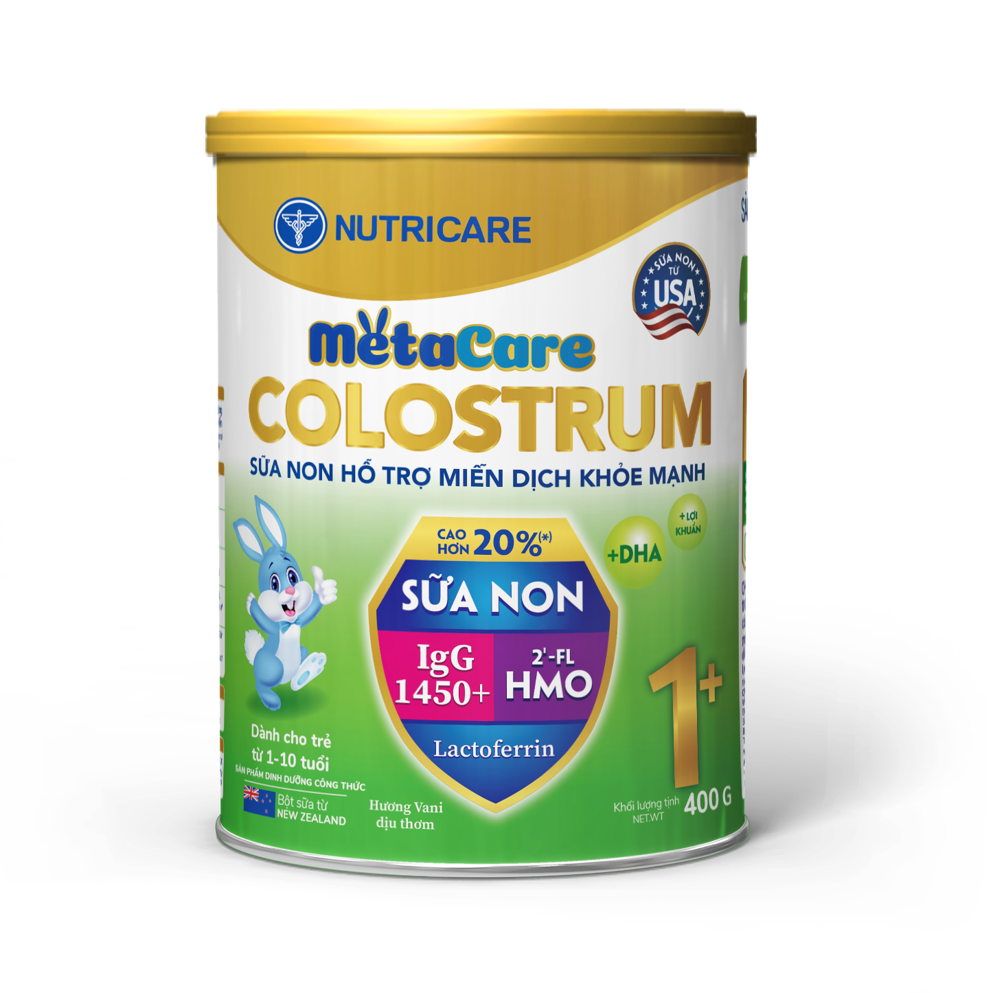 Sản phẩm dinh dưỡng công thức dành cho trẻ từ 1 - 10 tuổi: Metacare Colostrum 1+