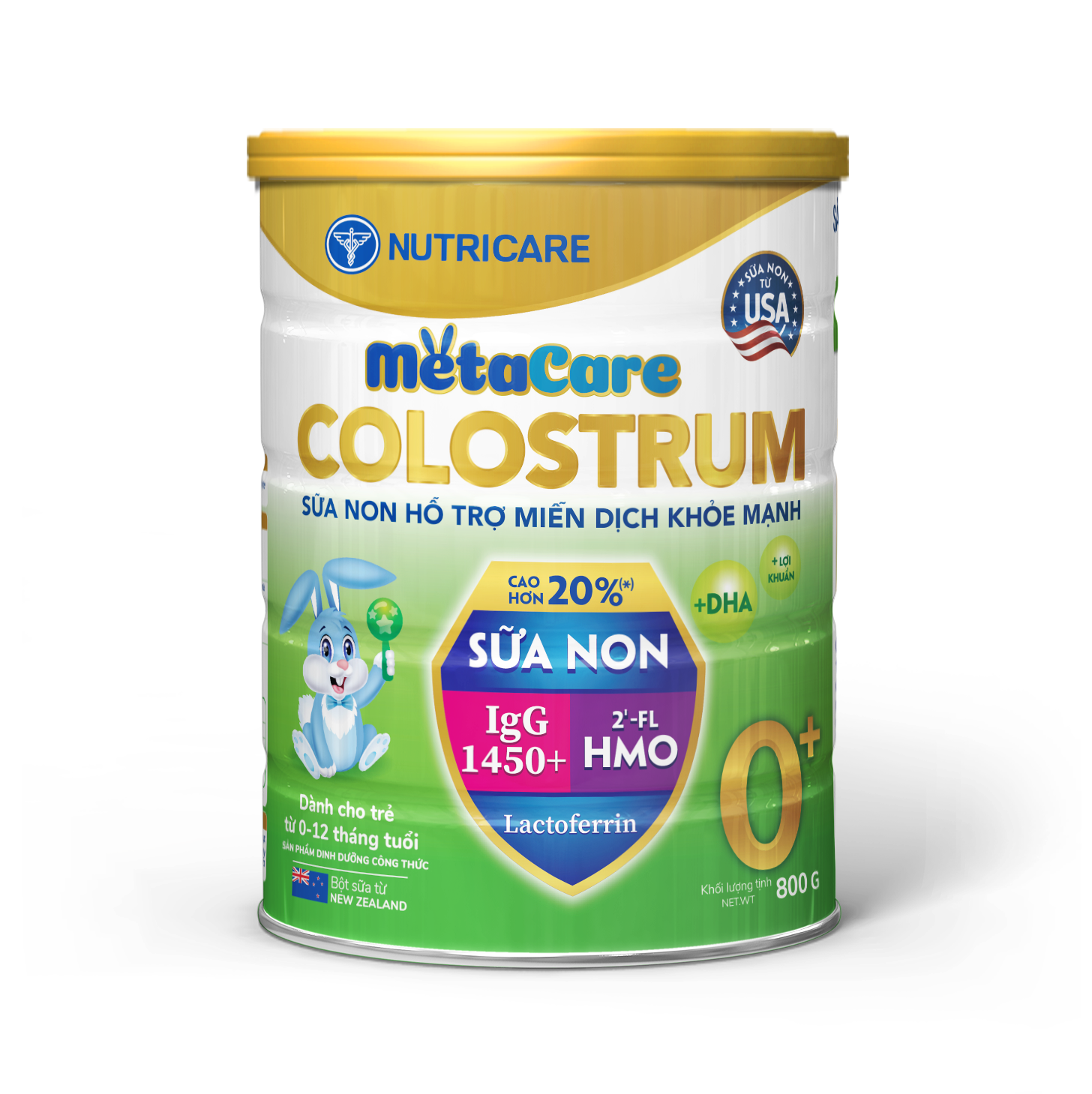 Sản phẩm dinh dưỡng công thức dành cho trẻ từ 0 - 12 tháng tuổi: Metacare Colostrum 0+