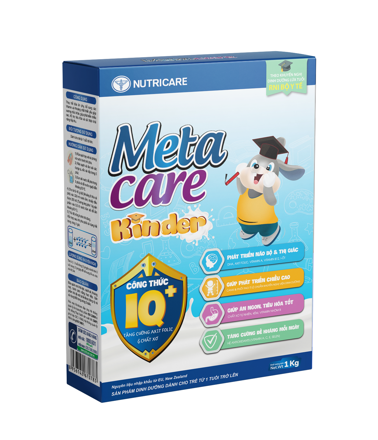 Sản phẩm dinh dưỡng Sữa bột Metacare Kinder (Dành cho trẻ từ 1 tuổi trở lên)