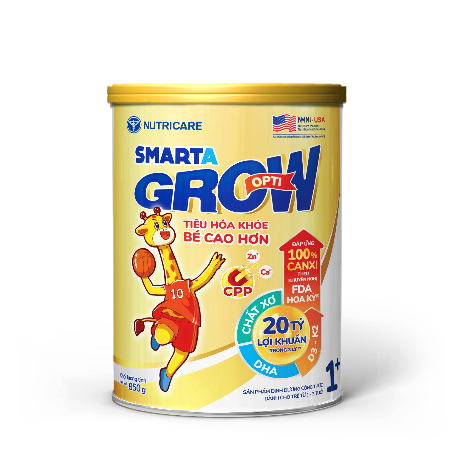 Sản phẩm dinh dưỡng công thức Nutricare Smarta Grow Opti 1+